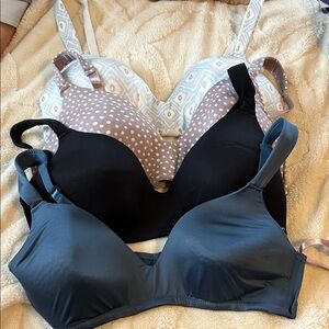 Izod Women's Intimates Set - Black, Blue, and Patterned Bras